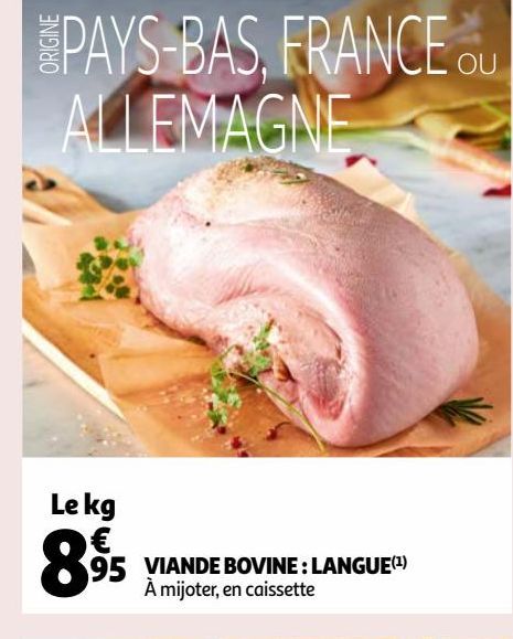 VIANDE BOVINE : LANGUE