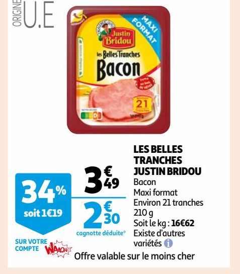 LES BELLES TRANCHES JUSTIN BRIDOU