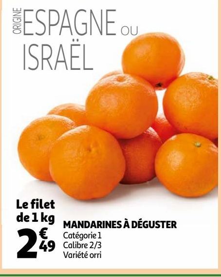 MANDARINES À DÉGUSTER