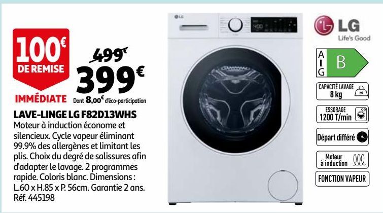 LAVE-LINGE LG F82D13WHS