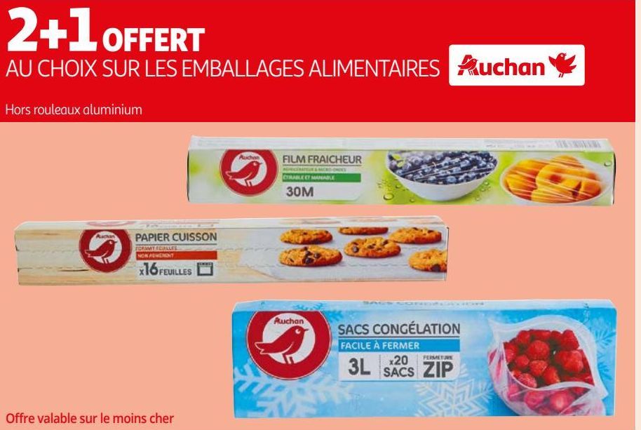 LES EMBALLAGES ALIMENTAIRES AUCHAN