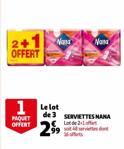 SERVIETTES NANA