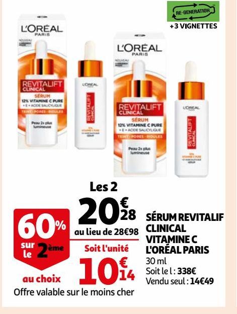 SÉRUM REVITALIF CLINICAL VITAMINE C L'ORÉAL PARIS