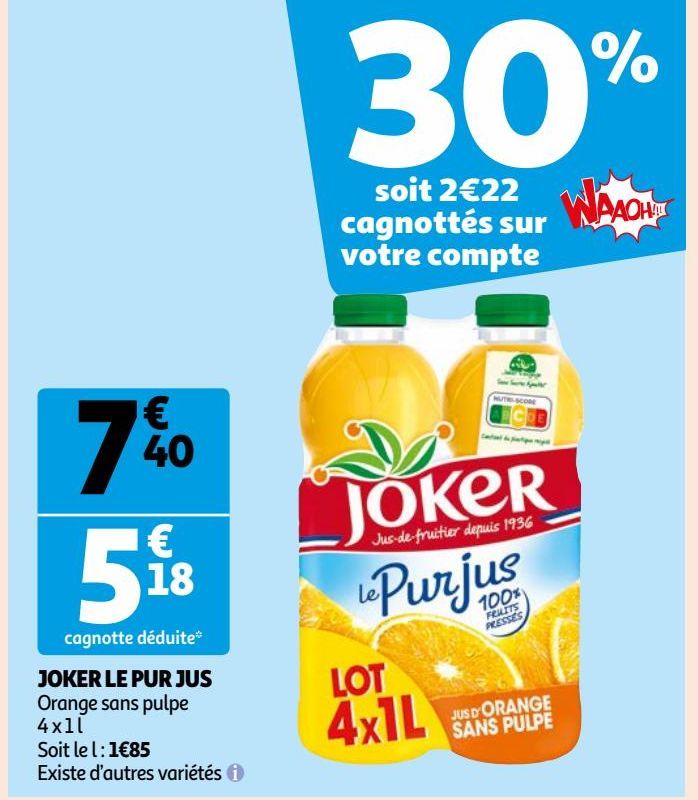 JOKER LE PUR JUS