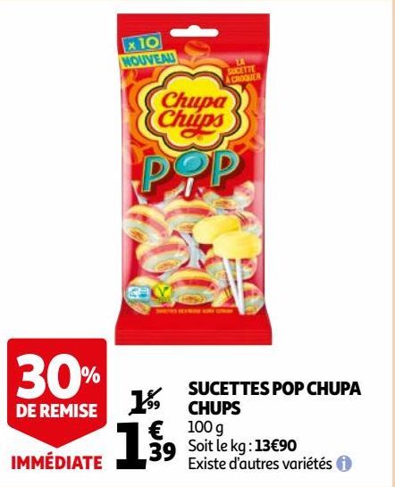 SUCETTES POP CHUPA CHUPS