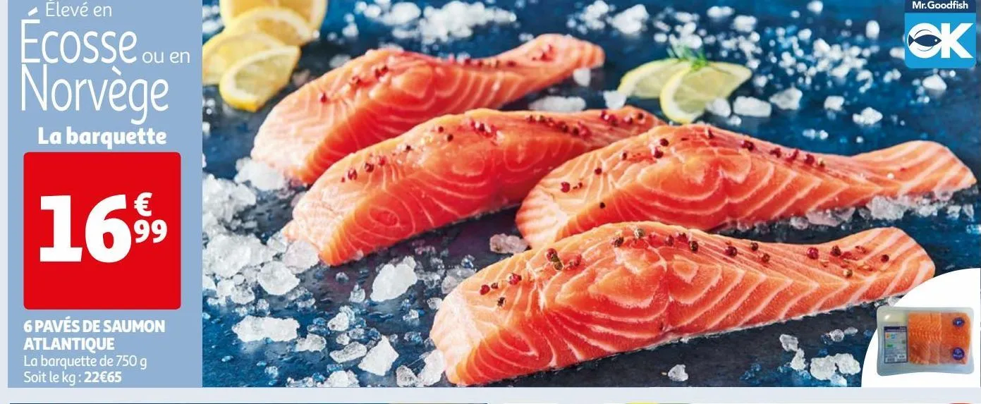 6 pavés de saumon atlantique