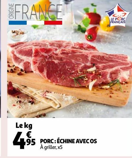 PORC : ÉCHINE AVECOS