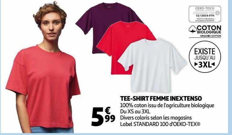 TEE-SHIRT FEMME INEXTENSO