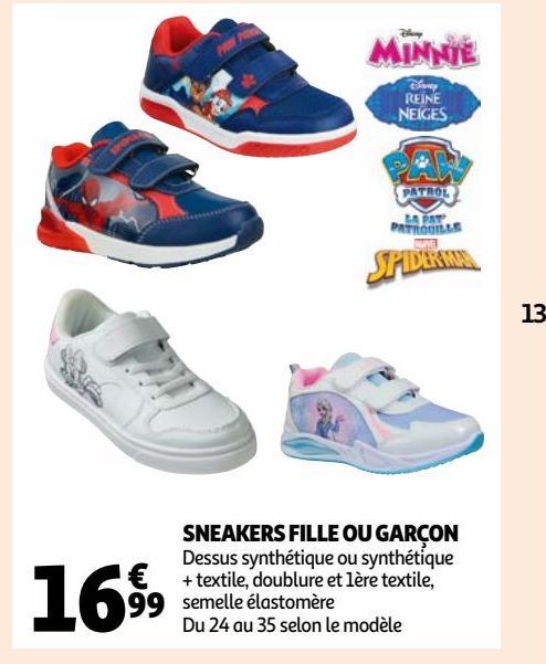 SNEAKERS FILLE OU GARÇON