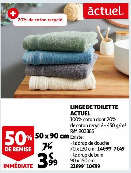 LINGE DE TOILETTE ACTUEL