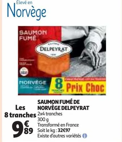 saumon fumé de norvège delpeyrat