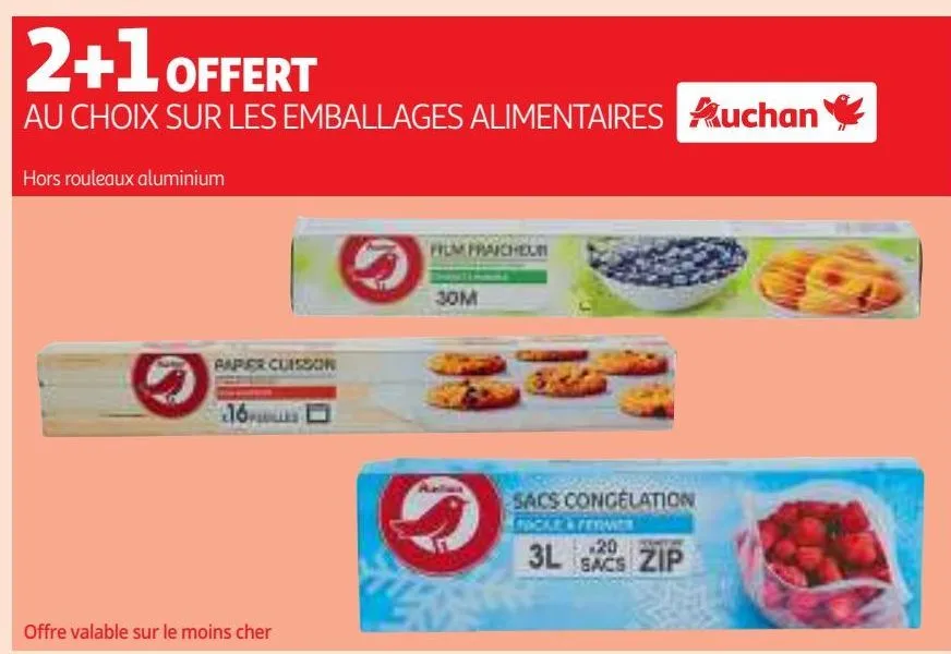 les emballages alimentaires auchan