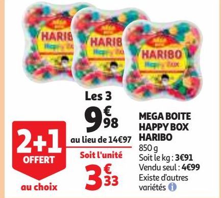 MEGA BOITE HAPPY BOX HARIBO