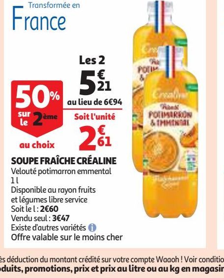 SOUPE FRAÎCHE CRÉALINE