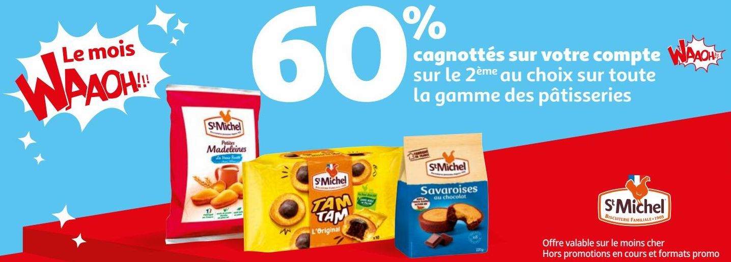 La gamme des pâtisseries