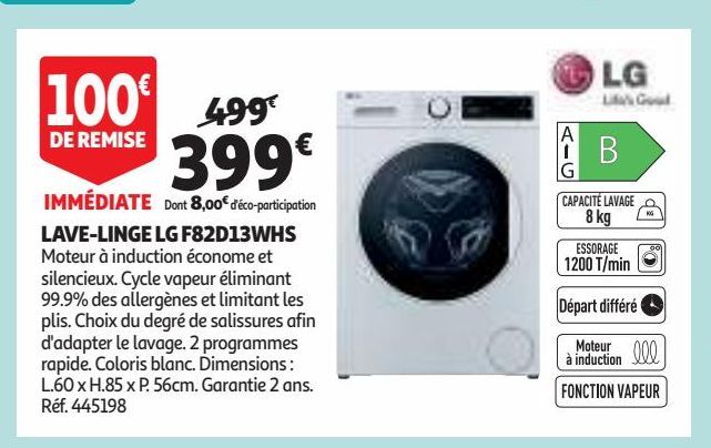 LAVE-LINGE LG F82D13WHS