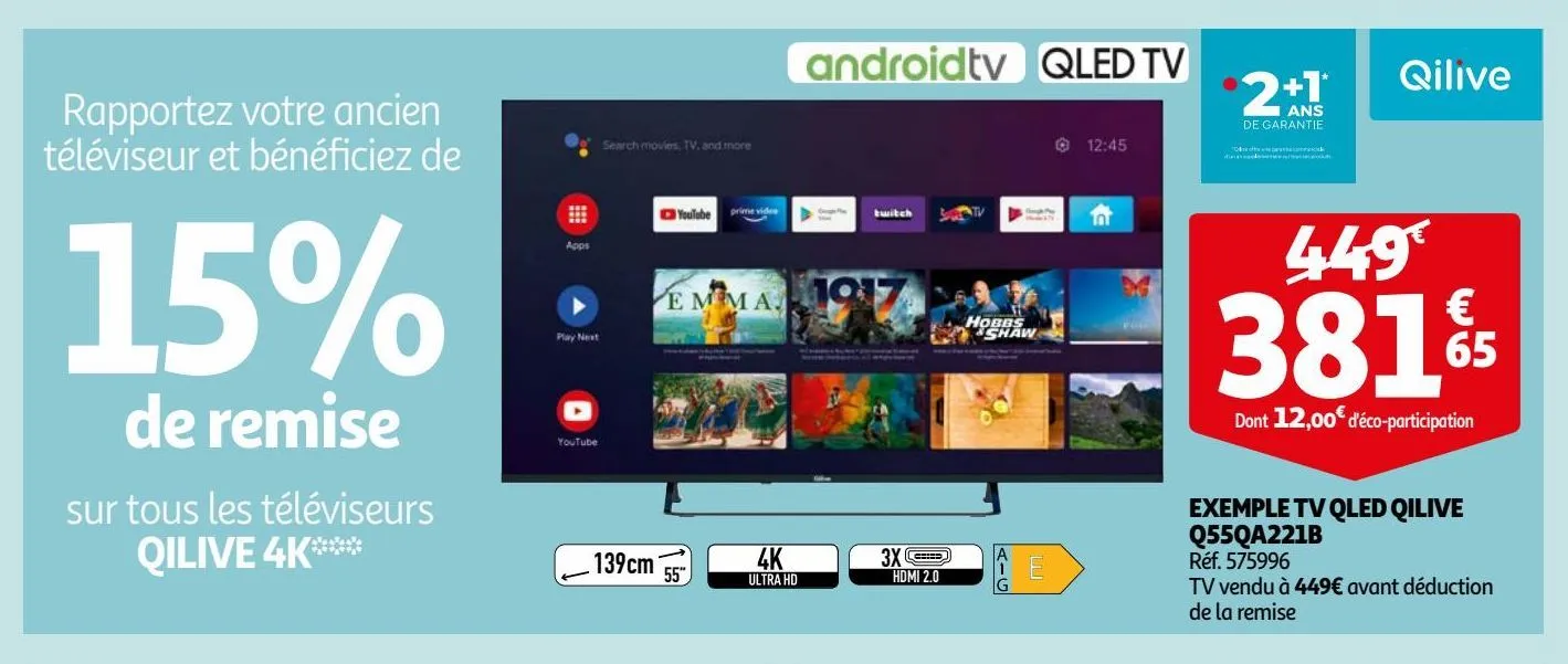 exemple tv qled qilive q55qa221b