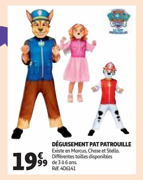 déguisement pat patrouille