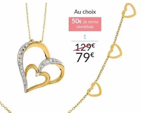  collier or 375 millièmes, au choix