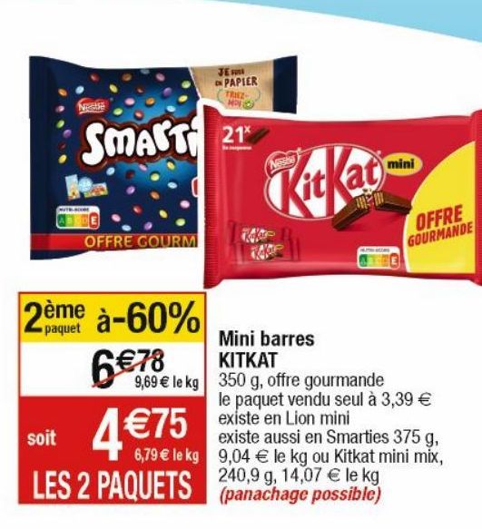 Mini barres KIT KAT