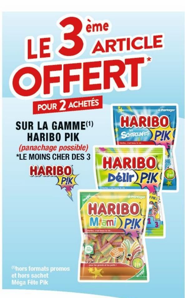 La gamme Haribo Pik