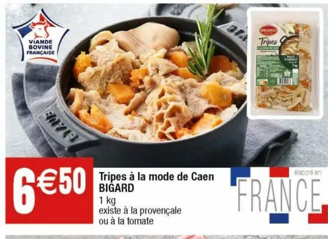 tripes a la mode de caen bigard