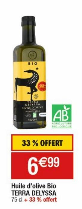 huile d'olive Bio TERRA DELYSSA