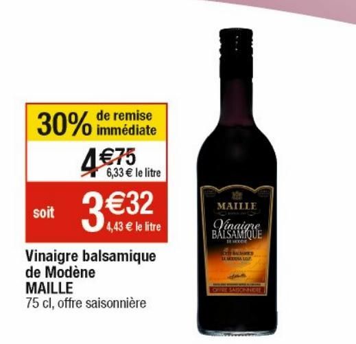 vinaigre balsamique de Modene MAILLE