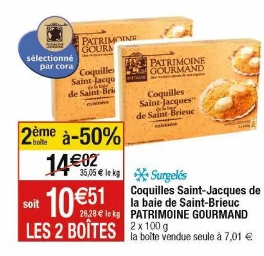 coquilles saint-jacques de la baie de saint- brieuc patrimoine gourmand