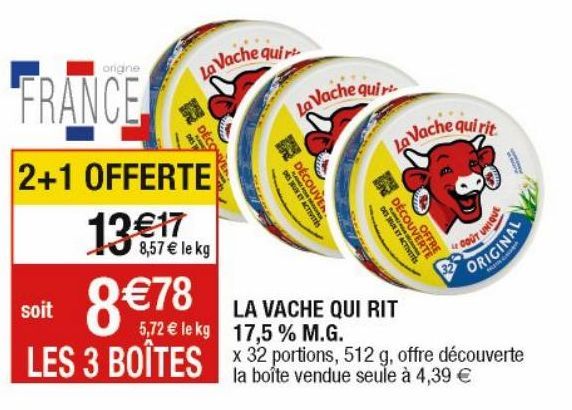  La vache qui rit 17.5% M.G.