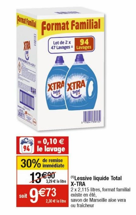 lessive liquide Total X-tra