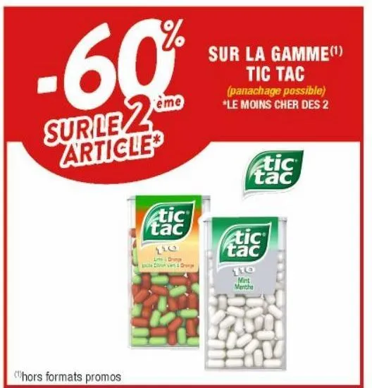 la gamme tic tac