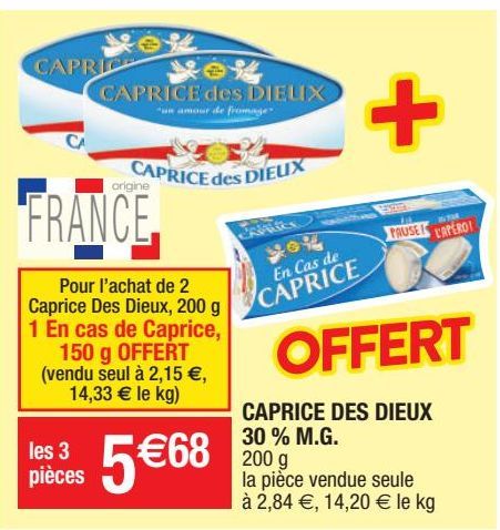 fromage Caprice des Dieux