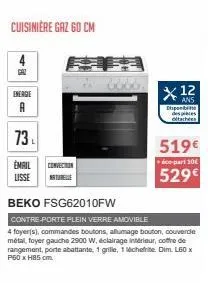 cuisinière beko