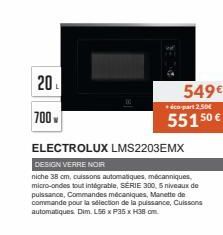 micro-ondes Electrolux