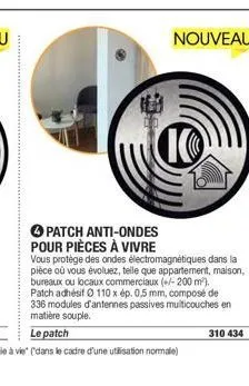 patch anti-ondes pour pièces à vivre  nouveau  10  vous protège des ondes électromagnétiques dans la pièce où vous évoluez, telle que appartement, maison, bureaux ou locaux commerciaux (+/-200 m²). pa