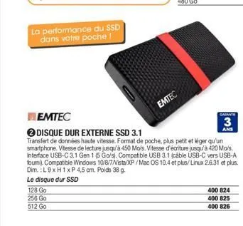 disque dur externe emtec