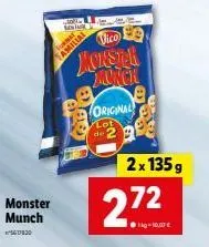 monster munch  160830  link. sta  familial  168  de  vico e monster monch  original  2x 135 g  272  kg-10,00 € 