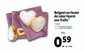 dicongi  beignet en forme de cœur fourré aux fruits"  35472  659  0.59 