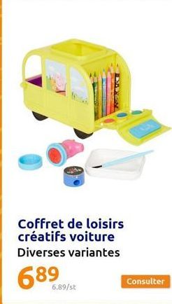 PAMA  Coffret de loisirs créatifs voiture Diverses variantes  689  6.89/st  Consulter 