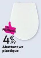 MINiprix  4€9  Abattant we plastique 