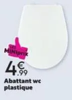 miniprix  4€9  abattant we plastique 