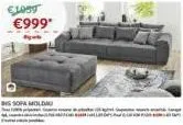 €1099 €999*  big sofa moldau 