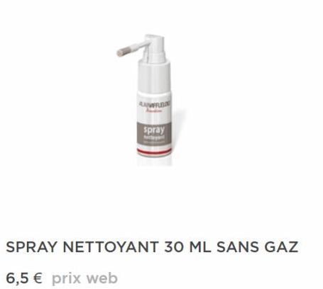 AUFFLE  spray Nitbyeed  SPRAY NETTOYANT 30 ML SANS GAZ  6,5 € prix web  