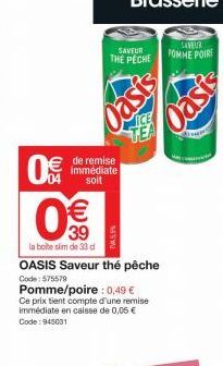 soldes Oasis