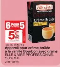 crème brûlée elle & vire