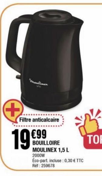 bouilloire moulinex 1.5L