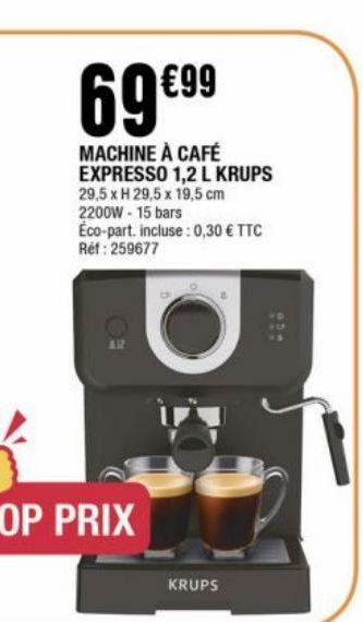 Machine a cafe expresso 1.2 L Krups