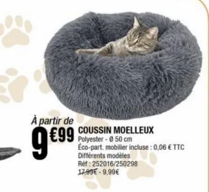 coussins moelleux