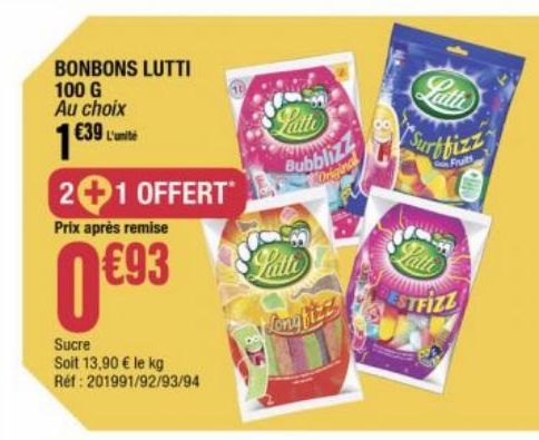 bonbons Lutti 100g